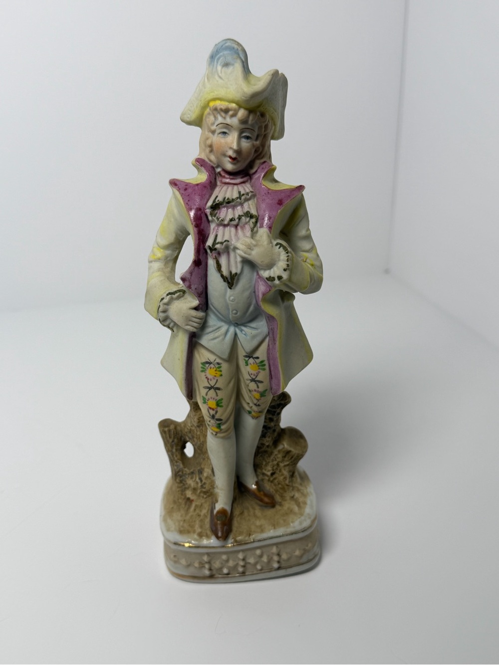 Vintage Hand-Painted Bisque Victorian Couple Figurines Manufactured in Japan 8” - Picture 7 of 10